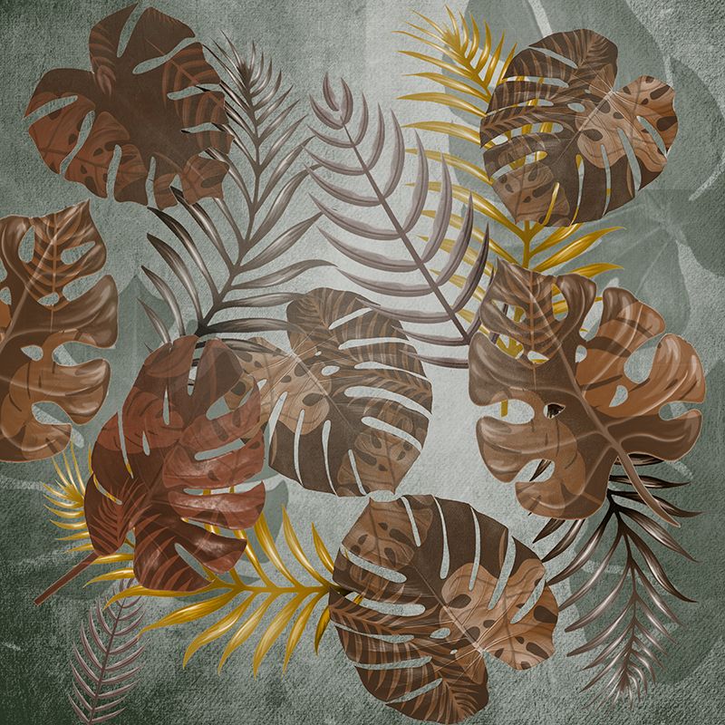Illustration Plant Decoration Mural Mildew Resistant Wallpaper Sleeping Room Wall Mural