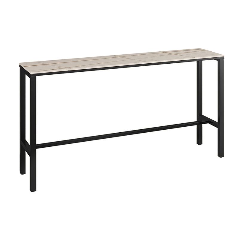 Modern Rectangle Stone Counter Table 1/3/5 Pieces Bar Table Set for Balcony