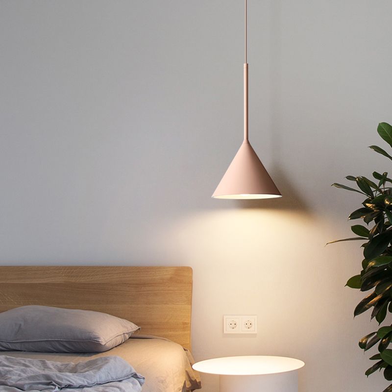 Unieke schaduw hangende verlichting moderne macaron -stijl hars 1 lichte hanglamp voor eetkamer