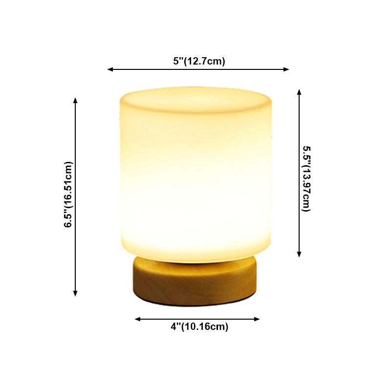 Noordse stijl geometrische tafellamp Moderne glazen bureaulamp voor studeerkamer