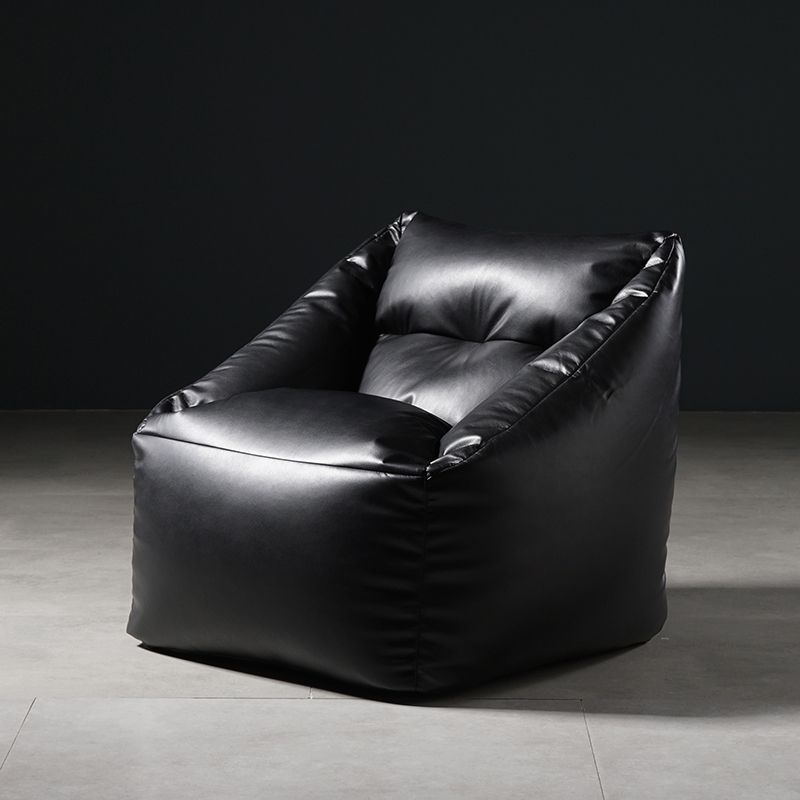 Faux Leather Barrel Arm Chair 33.46" L x 24.40" W x 23.62" H Accent Armchair