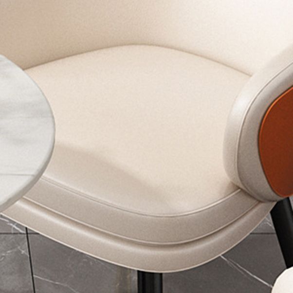 Glam Sintered Stone Dining Set Round 1/2/5 Pieces Dining Set for Home Use