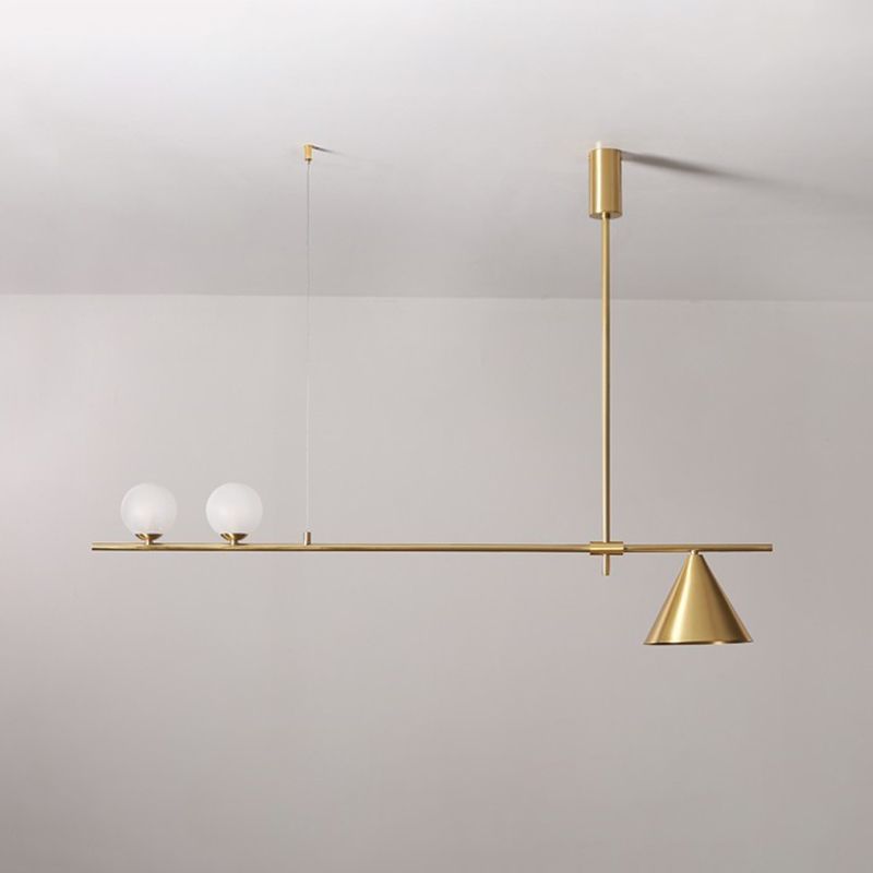 Modern Simple Island Light Glass Hanging Light for Dining Room