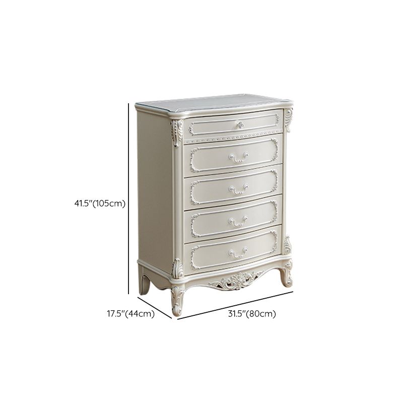 Traditional Dresser Solid Wood Storage Chest Dresser with 4/5/6 Drawers