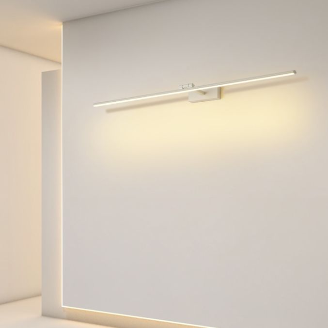 Modern Minimalist Style Linear Wall Mounted Vanity Lights Aluminum 1 Light Vanity Mirror Lights for Bathroom