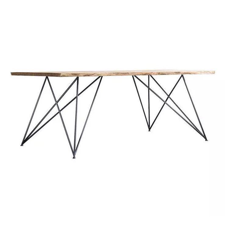 Industrial Dining Site Table Pine Solid Wood Dining Room Home Furniture