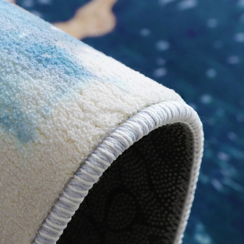 Modernism Parlour Area Rug Grey Striped Pattern Rug Polyester Washable Non-Slip Pet Friendly Area Rug