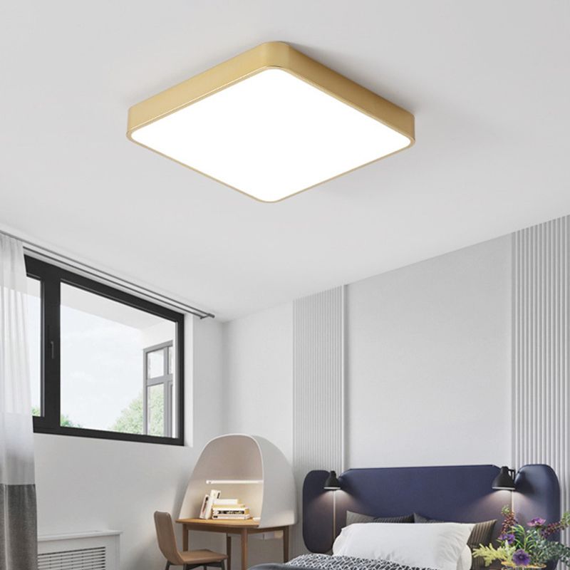 Modern Style Aluminum LED Flush Light Bedroom Ceiling Mounted Light with 1 Light