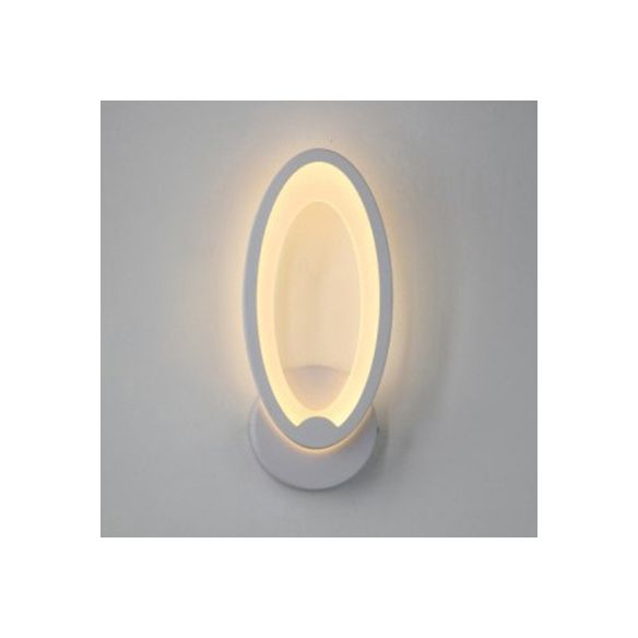 Simple Triangle/Oval/Teardrop Wall Sconce Light Acrylic LED Corridor Wall Light Fixture in Warm/White