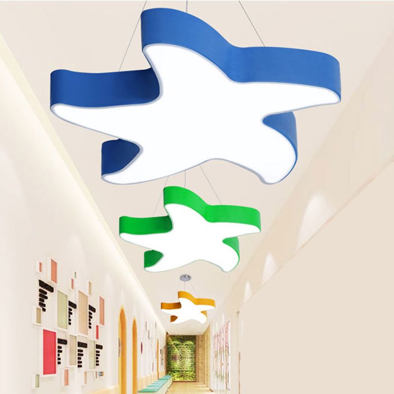Starfish Acrylic Ceiling Chandelier Modern LED Pendant Lighting Fixture for Corridor