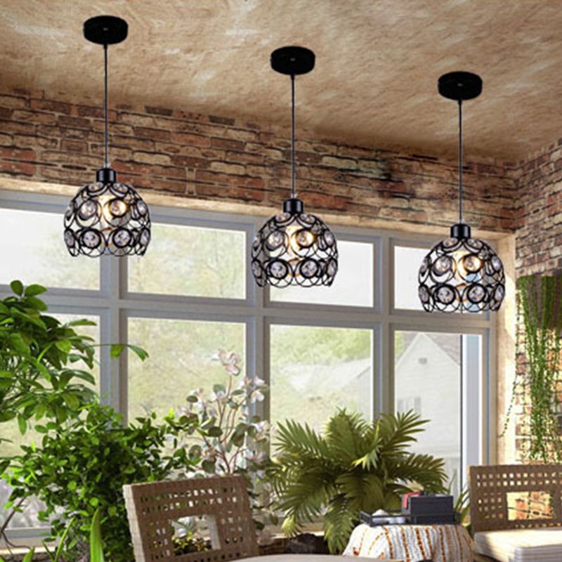 Lampada a sospensione cavati in cristallo Minimalista Modern Modern Hanging Freeture a forma di cupola