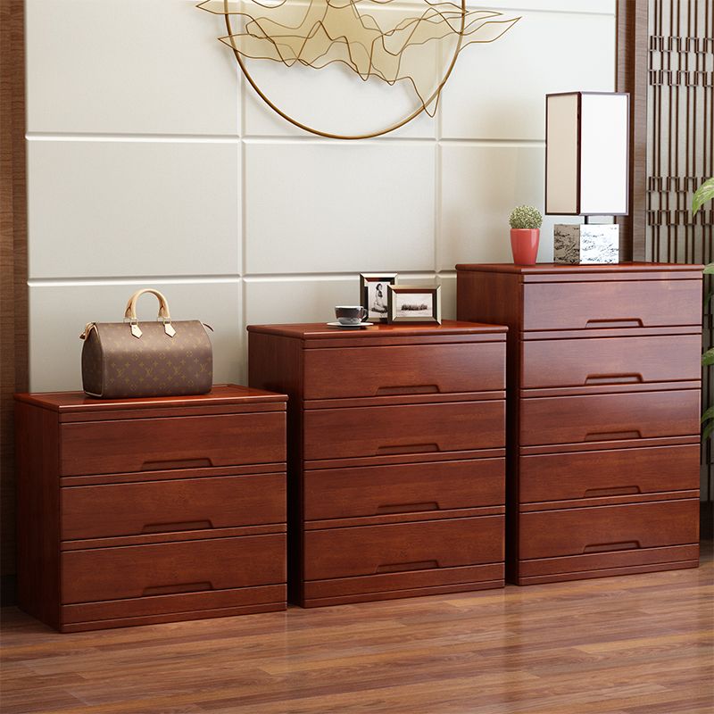 Modern Rectangle Cabinet Grooves Wood Side Cabinet with Drawer