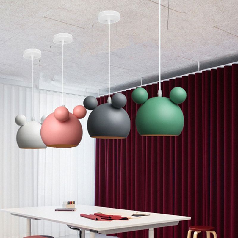 Aione a pendente a semicerbaro Sottonatura in stile minimalista in metallo il ciondolo di illuminazione