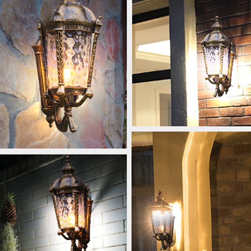 Luce di applique da parete in vetro Luce da parete in stile vintage Luce