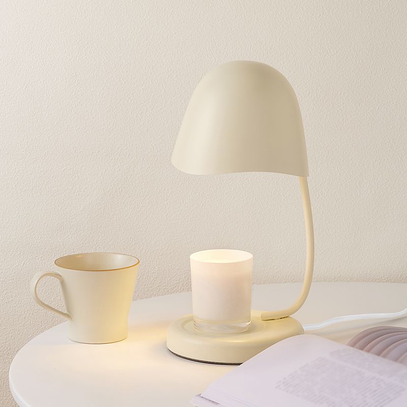 Nordic Metal Table Lamp Colorful Eggshell Shape Desk Lamp without Candles for Bedroom