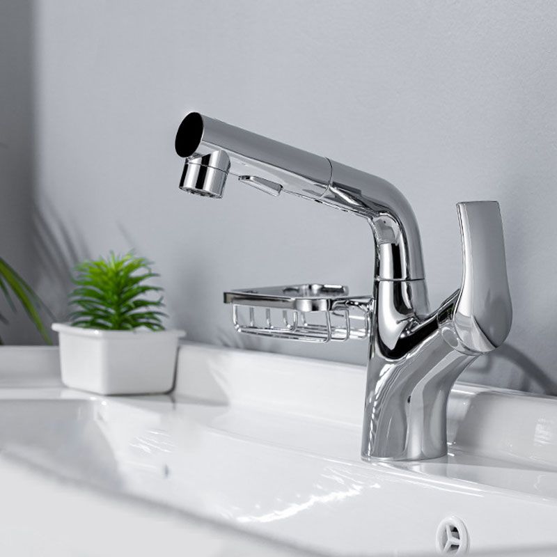 Industrial Sink Faucet Solid Color Centerset Bathroom Sink Faucet with Drain Assembly