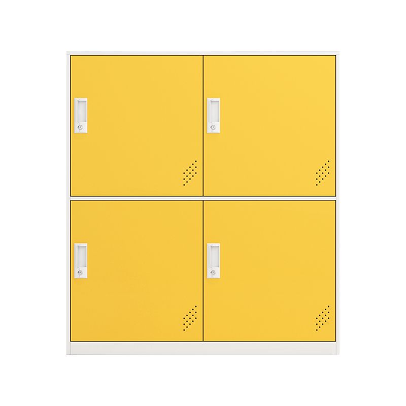 Contemporary Hinged Storage Cabinet Steel Non-Hanging Armoire