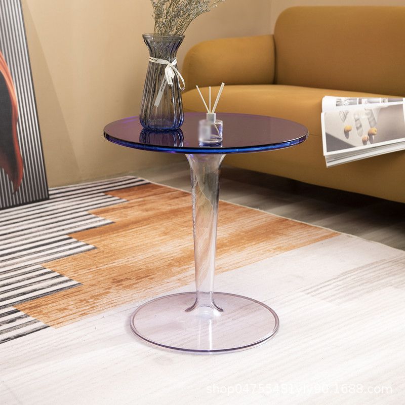 Modern Style Acrylic Material Multicolor Choice of Round Side Table