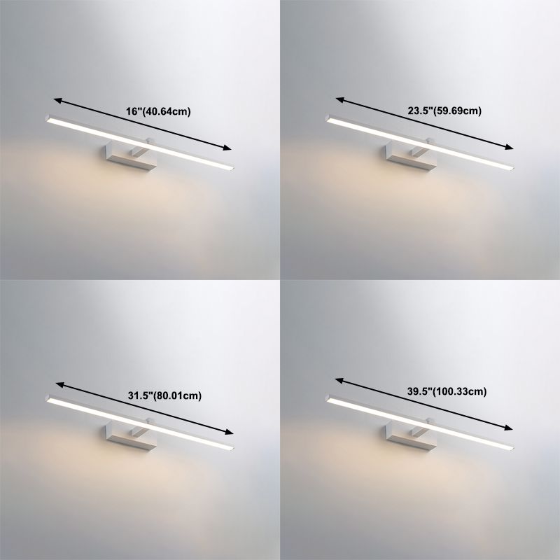 Vanity Homehold Light MODERN MODERN MODERNO Fissature di illuminazione a specchio lineare per il bagno