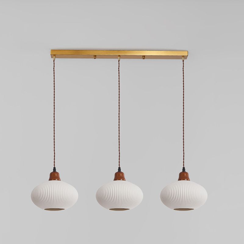 Modern Hanging Light Fixture Restaurant Suspension Lamp with Ceramic Shade