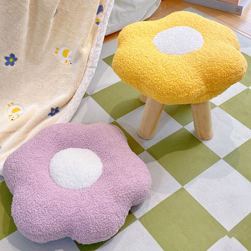 Contemporary Footstool Specialty Wood Legs Foot Stool for Home