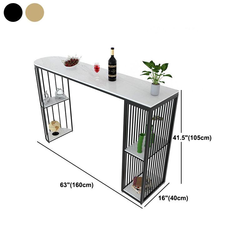 Glam Pub Table Specialty Bar Height Double Pedestal Bar Table