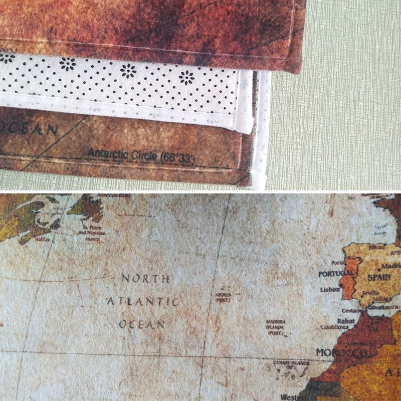 Multicolored Plants Print Rug Contemporary Natural Carpet Friendly Washable Carpet for Living Room