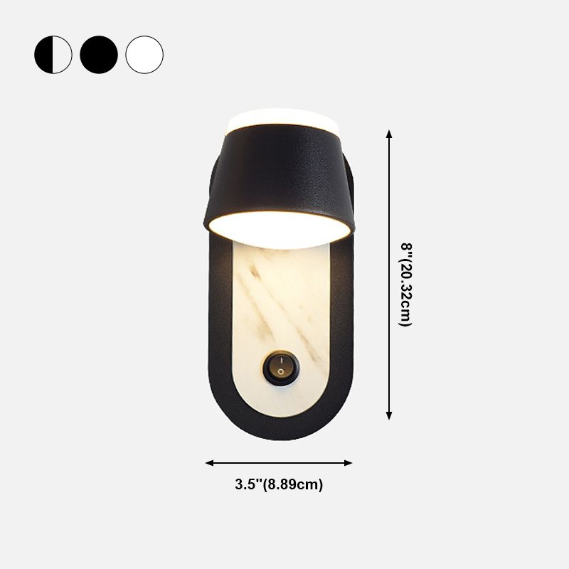 Geometric Shape Metal Reading Wall Lighting Modern Style 1-Light Wall Mount Lighting