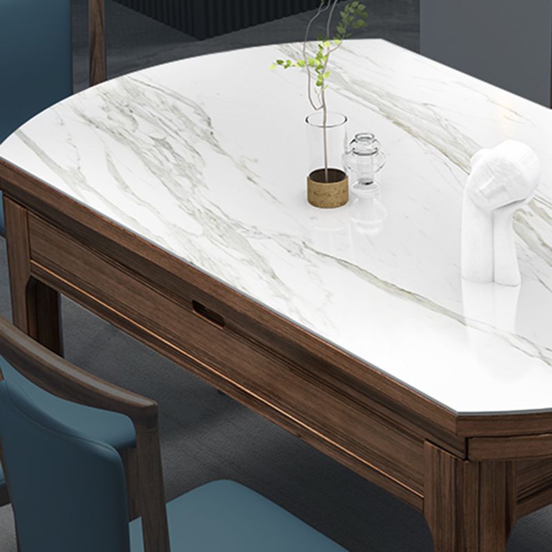 Contemporary 1/2/7 Pieces Furniture Round Stone Dining Set for Restaurant