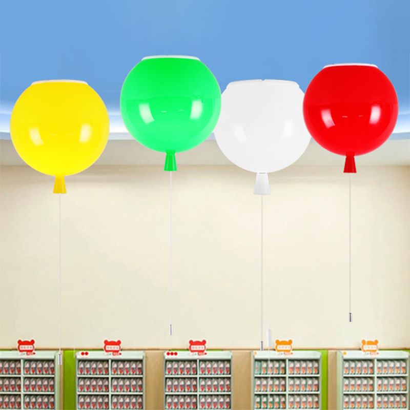 Luz de techo empotrada para jardín de infantes LED de plástico con iluminación empotrada en forma de globo moderno