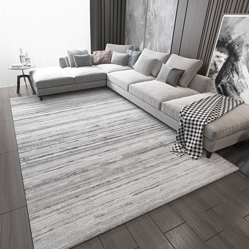 Minimalist Geometry Print Area Carpet Polyester Indoor Rug Non-Slip Backing Area Rug for Living Room