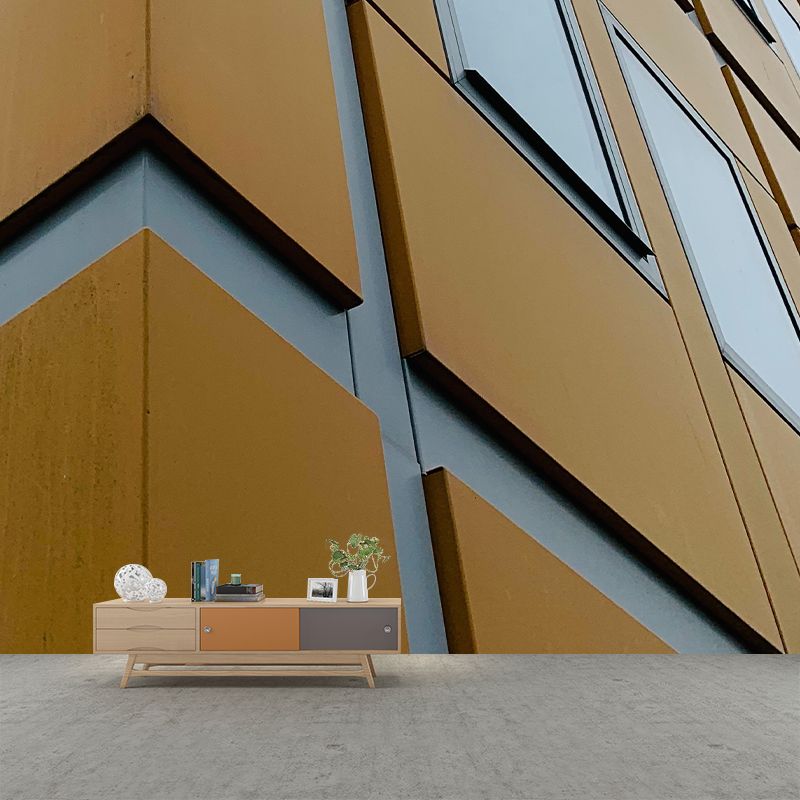 Building Mural Wallpaper for Office Meeting Room Wall Decor, Moisture Resistant