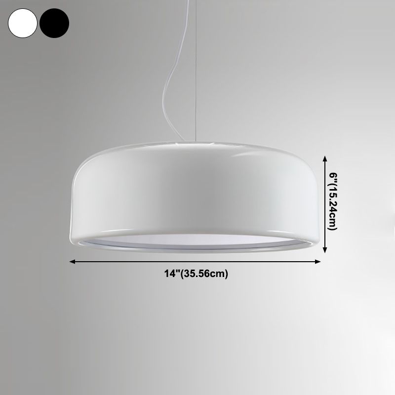 Postmodern Style Bowl Shade Hanging Light Metal 2 Light Pendant Lamp for Study