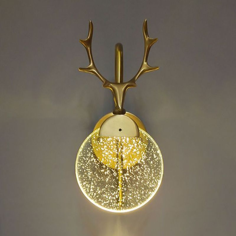 Murale moderne Mur léger de la forme de fourchette LED Appiculture murale en or pour le salon