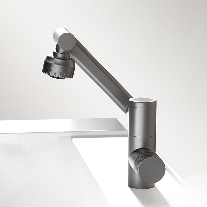 Adjustable Basin Lavatory Faucet Knob Handle Modern Bathroom Faucet