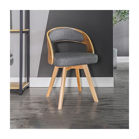 Chaise de salle à manger en bois de style moderne, chaises latérales à dossier ouvert pour la cuisine