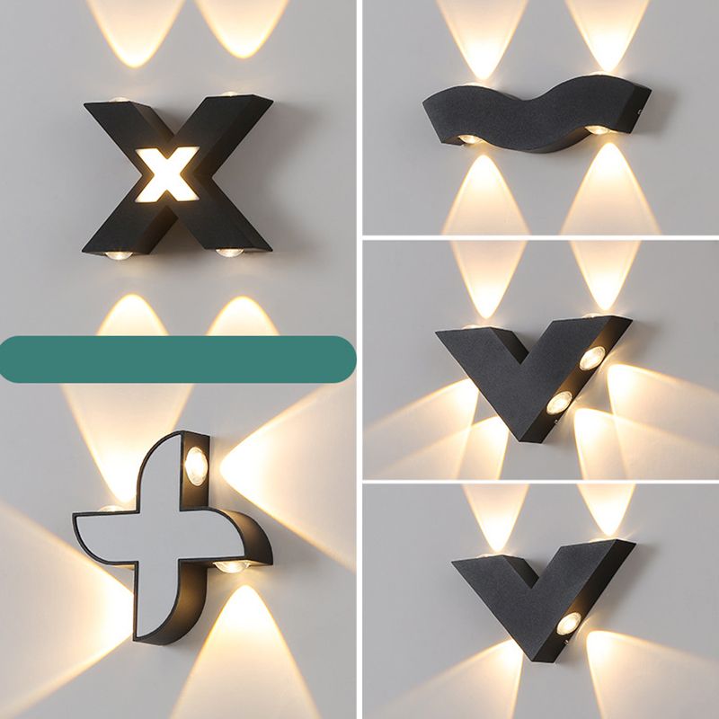 Modern Minimalist Style Wall Sconce Lighting Metal Wall Lighting Ideas for Exterior Wall