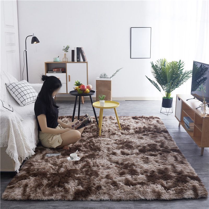 Tapis de tapis de shag nature créatif en polyester tapis d'intérieur