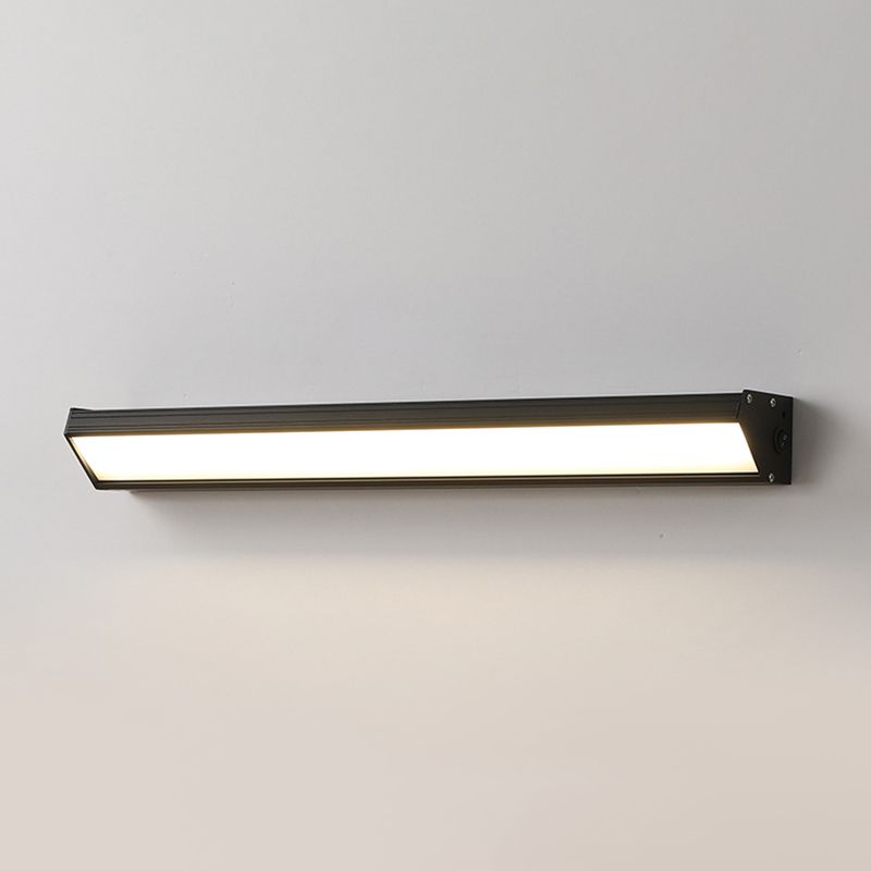 Rectangle Vanity Wall Sconce Fixtures Modern Minimalist Style Acrylic Single Vanity Light