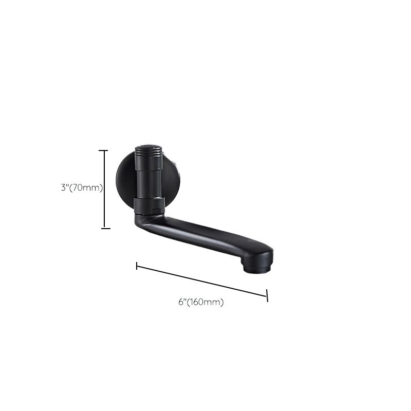 Swivel Tub Filler Wall Mount Copper Low Arc Knob Handle Tub Faucet Trim