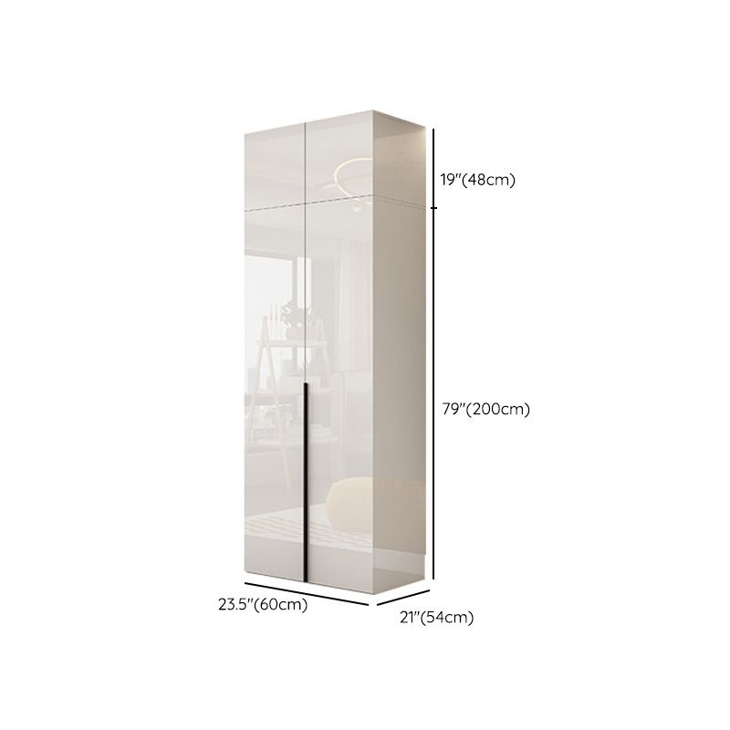 White Colour Wooden Wardrobe Soft Close Drawer Wardrobe Closet for Bedroom