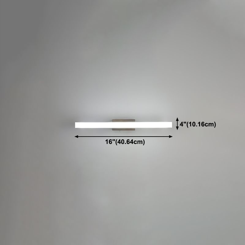 1 luces de pared de tocador lineal ligero luces de espejo de tocador de madera de estilo moderno