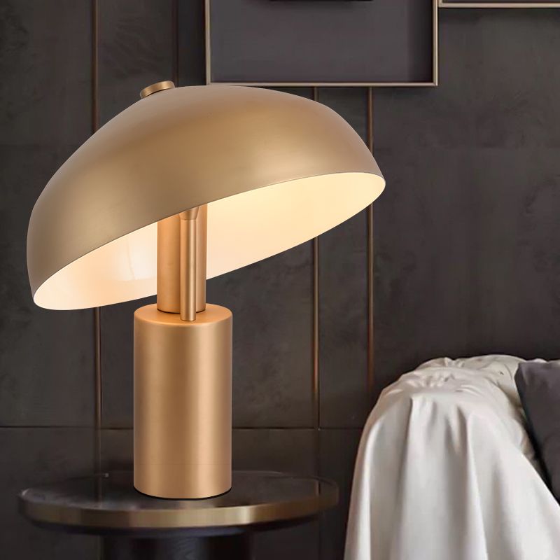 Contemporary Style Geometric Night Table Lamps Metal 1-Light Table Lamp