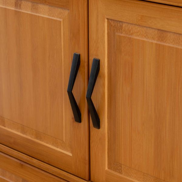 14.96 inch Wide Wooden Storage Cabinet with Door for Living Room