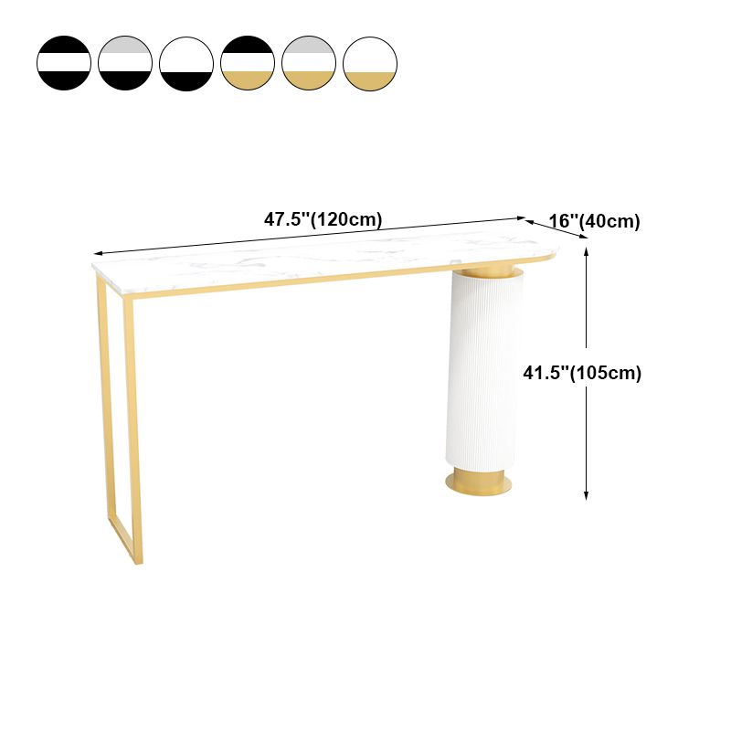 Table à manger du bar contemporain à double piédestal à hauteur de bar à hauteur