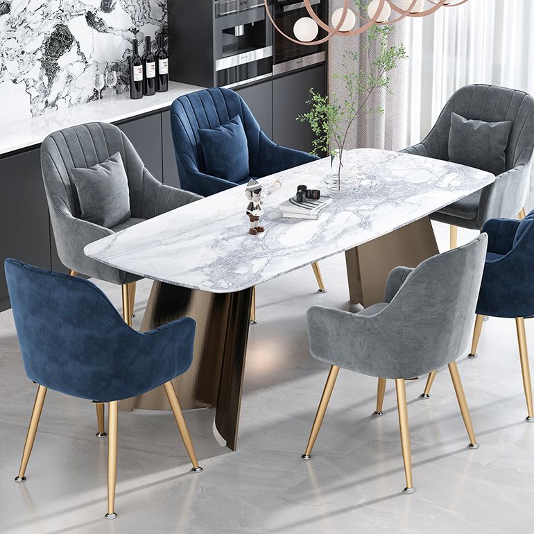 Sillas de comedor de metal de estilo escandinavo, silla de cojín para cafetería con brazo