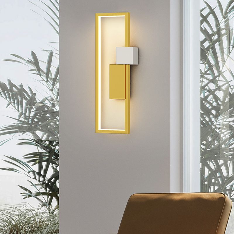 Metal Geometric Shape Wall Light Modern Style Multi Lights Wall Mounted Light Fixture