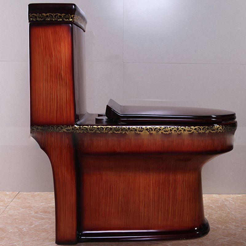 Contemporary Siphon Jet Toilet Bowl One Piece Urine Toilet with Seat