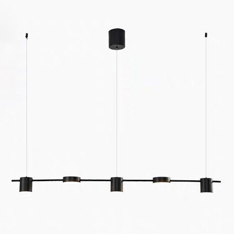 Modern Style Cylinder Shape Island Lights Metal Island Light Fixtures