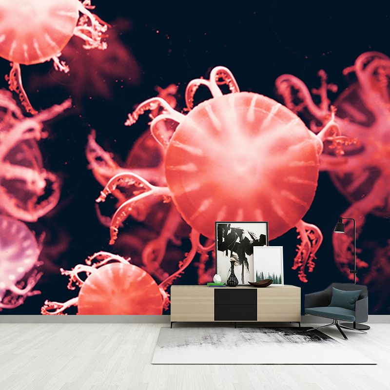 Photography Wall Mural Wallpaper Jellyfish Sitting Room Wall Mural